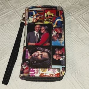 Barack & Michael Obama  Purse  Wallet  Wristlet.